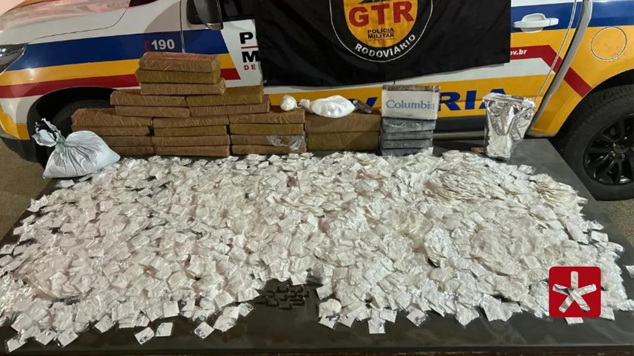 Polícia apreende droga avaliada em cerca de R$ 700 mil em Patos de Minas