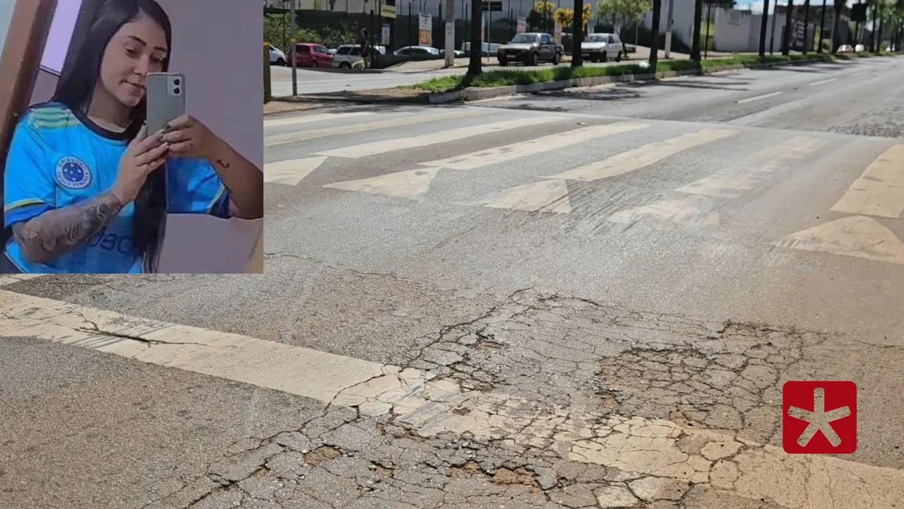 Motociclista teria perdido o controle e atingido uma árvore no canteiro central.