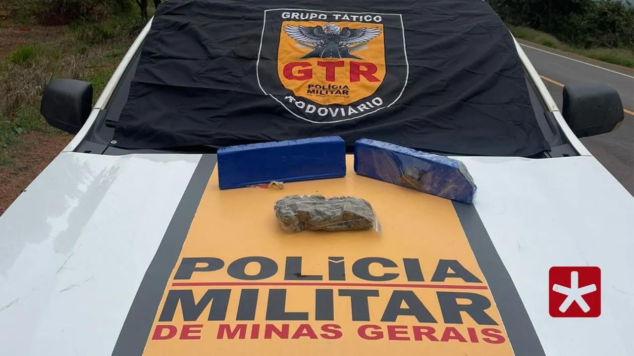 Substâncias ilícitas foram encontradas dentro de mochila durante viagem por aplicativo